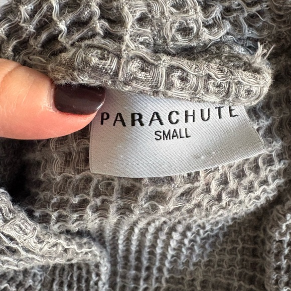 Parachute Waffle Robe in Gray 100% Turkish Cotton Size Small - Picture 11 of 14